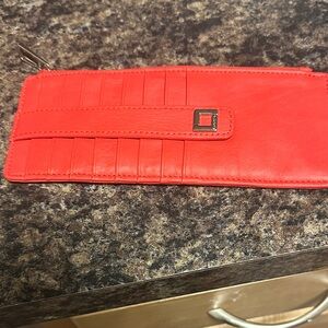 Lodis Vibrant Red Leather wallet